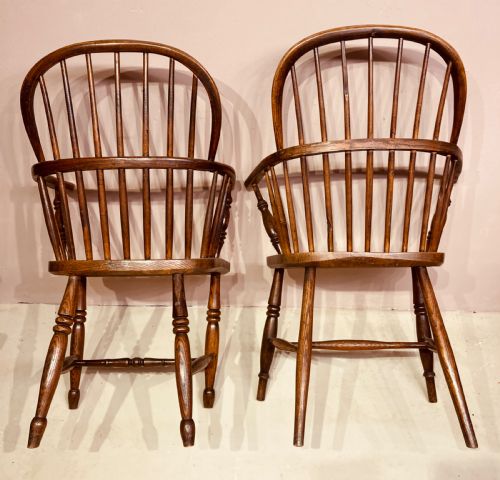 MATCHED PAIR OF ASH AND ELM COUNTRY ARMCHAIRS - ADDITIONAL PHOTO 4