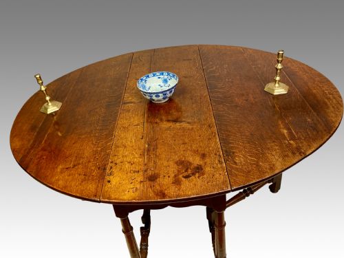 QUEEN ANNE WELSH OAK GATELEG TABLE - ADDITIONAL PHOTO 2