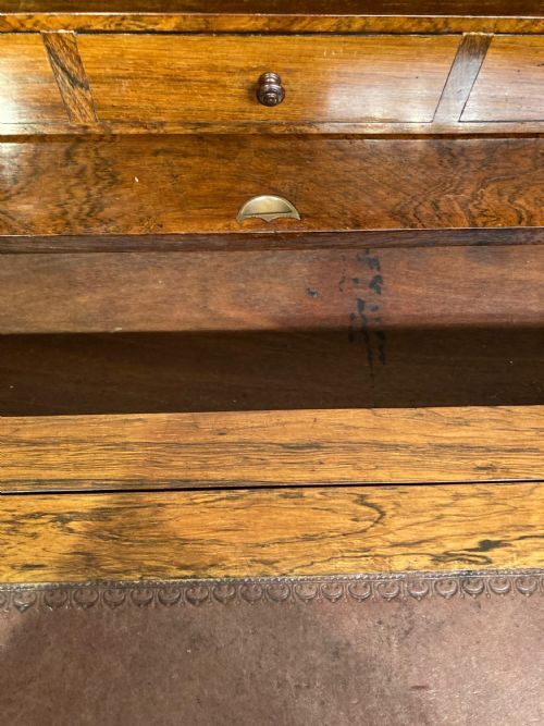 ANTIQUE ROSEWOOD LADIES WRITING DESK - ADDITIONAL PHOTO 5