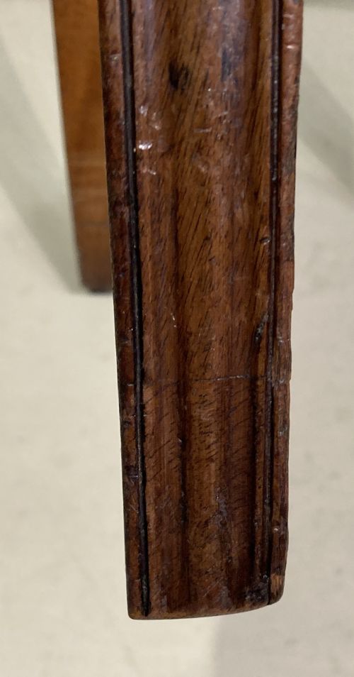 SET OF 6 CARVED HEPPLEWHITE MAHOGANY DINING CHAIRS - ADDITIONAL PHOTO 7