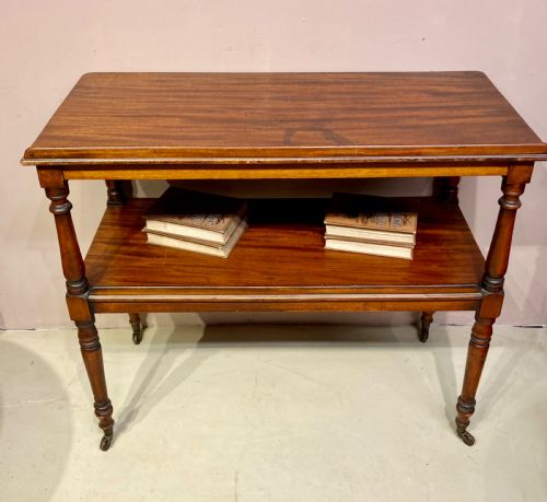 SMALL VICTORIAN MAHOGANY DUMB WAITER - ADDITIONAL PHOTO 3