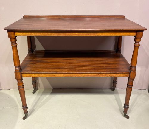 SMALL VICTORIAN MAHOGANY DUMB WAITER - ADDITIONAL PHOTO 5