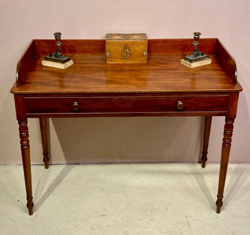 GEORGIAN MAHOGANY WRITING DRESSING TABLE - ADDITIONAL PHOTO 6