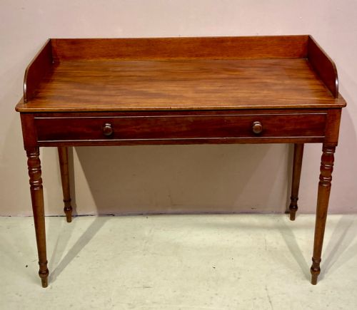 GEORGIAN MAHOGANY WRITING DRESSING TABLE - ADDITIONAL PHOTO 7