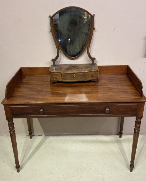 GEORGIAN MAHOGANY WRITING DRESSING TABLE - ADDITIONAL PHOTO 8