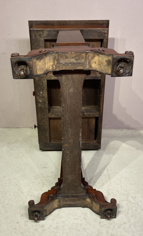 SMALL VICTORIAN MAHOGANY WRITINGSIDE TABLE - ADDITIONAL PHOTO 5