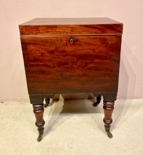 GEORGIAN MAHOGANY CELLARETTE - ADDITIONAL PHOTO 1