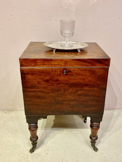 GEORGIAN MAHOGANY CELLARETTE - ADDITIONAL PHOTO 7