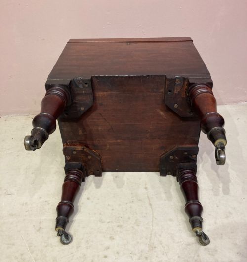 GEORGIAN MAHOGANY CELLARETTE - ADDITIONAL PHOTO 8