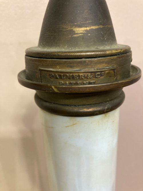 VICTORIAN GLASS LAMP BY PALMER CO - ADDITIONAL PHOTO 2