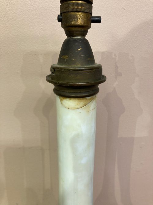 VICTORIAN GLASS LAMP BY PALMER CO - ADDITIONAL PHOTO 3