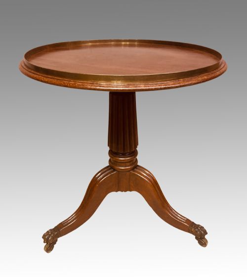 georgian mahogany revolving butlers table - CATEGORY: ANTIQUE TABLES - DATED GEORGIAN