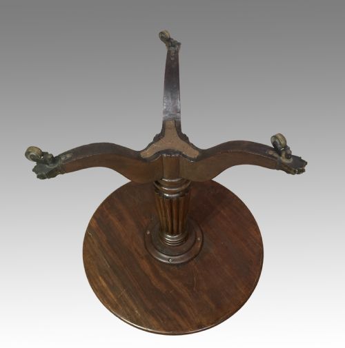 GEORGIAN MAHOGANY REVOLVING BUTLERS TABLE - ADDITIONAL PHOTO 3