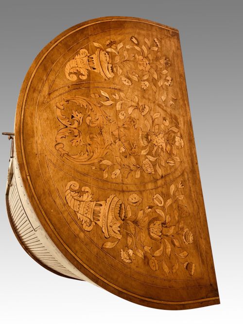 ANTIQUE DUTCH MARQUETRY SIDE CABINETANTIQUE DUTCH MARQUETRY SIDE CABINET - ADDITIONAL PHOTO 1