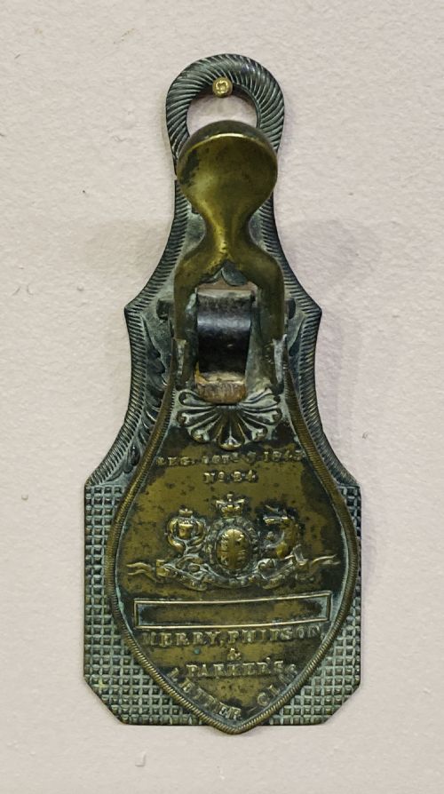 early victorian brass paper clip - CATEGORY: ANTIQUE METAL - DATED 19TH CENTURY