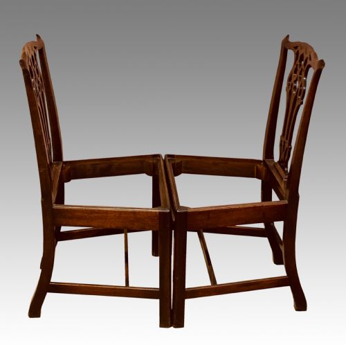 PAIR OF CHIPPENDALE MAHOGANY SIDE CHAIRS - ADDITIONAL PHOTO 9