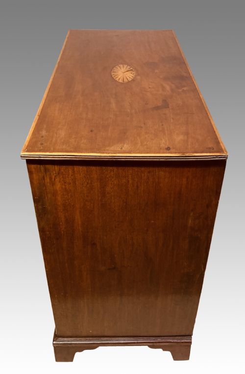 ANTIQUE IRISH MAHOGANY CHEST OF TEN DRAWERS - ADDITIONAL PHOTO 1