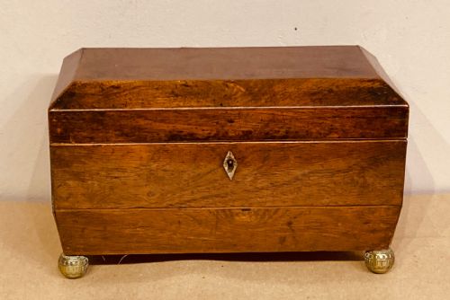 REGENCY ROSEWOOD TEA CADDY