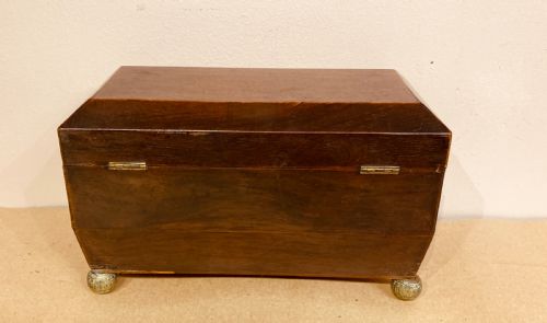 REGENCY ROSEWOOD TEA CADDY - ADDITIONAL PHOTO 7