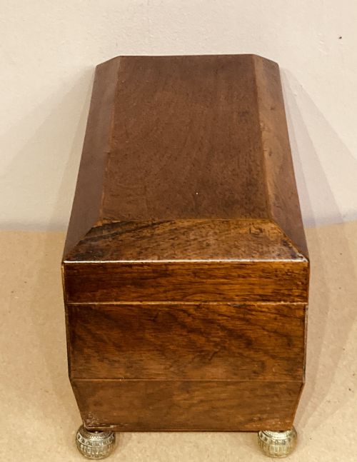 REGENCY ROSEWOOD TEA CADDY - ADDITIONAL PHOTO 8