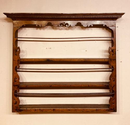 antique welsh oak delft rack - CATEGORY: ANTIQUE FURNITURE - DATED GEORGIAN