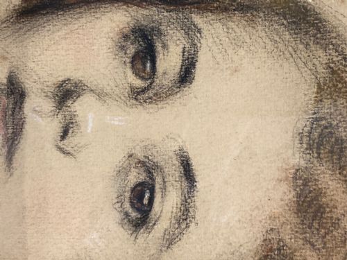 PASTEL OF YOUNG LADY BY EM JESSUP - ADDITIONAL PHOTO 1