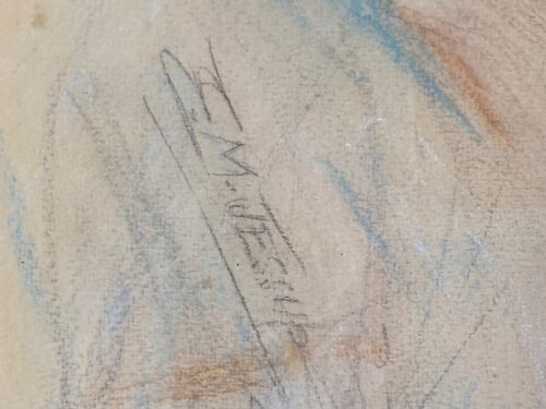 PASTEL OF YOUNG LADY BY EM JESSUP - ADDITIONAL PHOTO 3