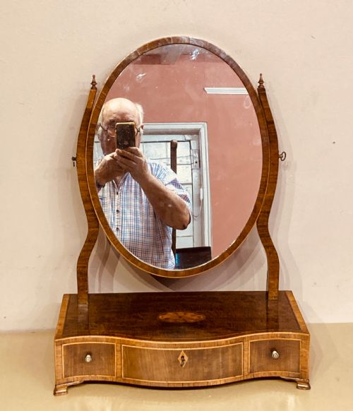 SHERATON MAHOGANY DRESSING TABLE MIRROR - ADDITIONAL PHOTO 9