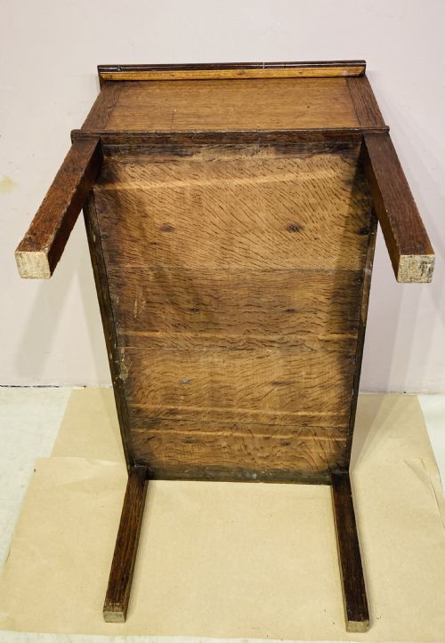 GEORGIAN OAK CHEST WITH FITTED INTERIOR - ADDITIONAL PHOTO 6