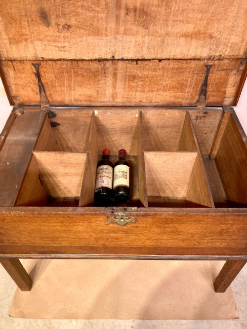GEORGIAN OAK CHEST WITH FITTED INTERIOR - ADDITIONAL PHOTO 8