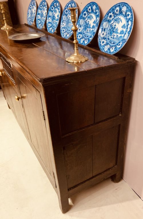 GEORGIAN WELSH OAK DRESSER BASE - ADDITIONAL PHOTO 4