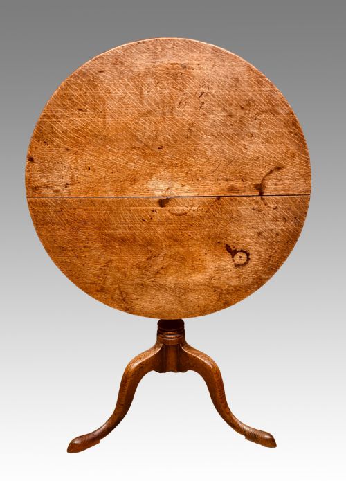 GEORGIAN OAK TILT TOP TRIPOD TABLE - ADDITIONAL PHOTO 3