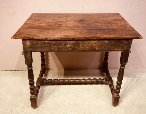18TH CENTURY OAK AND ELM SIDE TABLE - ADDITIONAL PHOTO 7