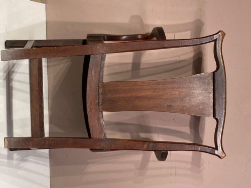 GEORGIAN FRUITWOOD COUNTRY ARMCHAIR - ADDITIONAL PHOTO 2