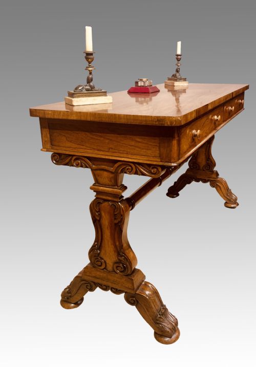 william iv rosewood writing table - CATEGORY: ANTIQUE TABLES - DATED 19TH CENTURY