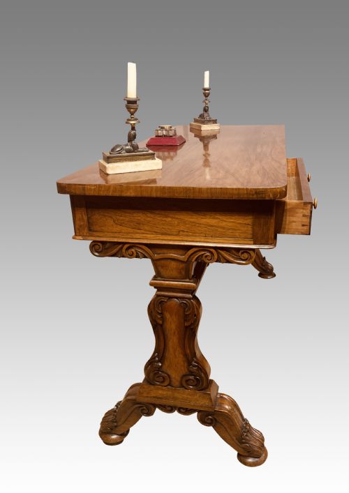 WILLIAM IV ROSEWOOD WRITING TABLE - ADDITIONAL PHOTO 2