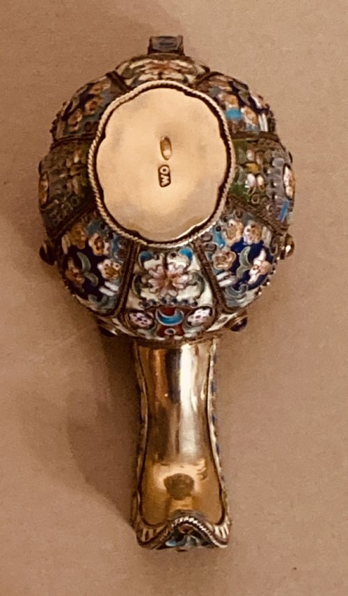 RUSSIAN SILVER GILT AND ENAMEL KOVSCH - ADDITIONAL PHOTO 8