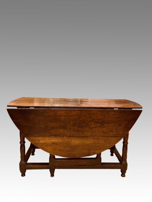 QUEEN ANNE OAK GATELEG DINING TABLE - ADDITIONAL PHOTO 4