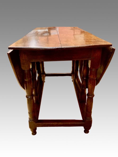 QUEEN ANNE OAK GATELEG DINING TABLE - ADDITIONAL PHOTO 5