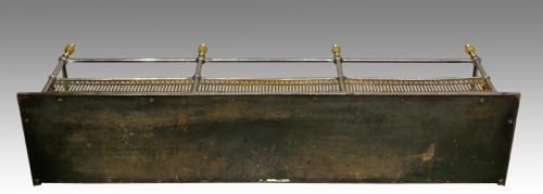 ANTIQUE STEEL AND BRASS FENDER - ADDITIONAL PHOTO 3