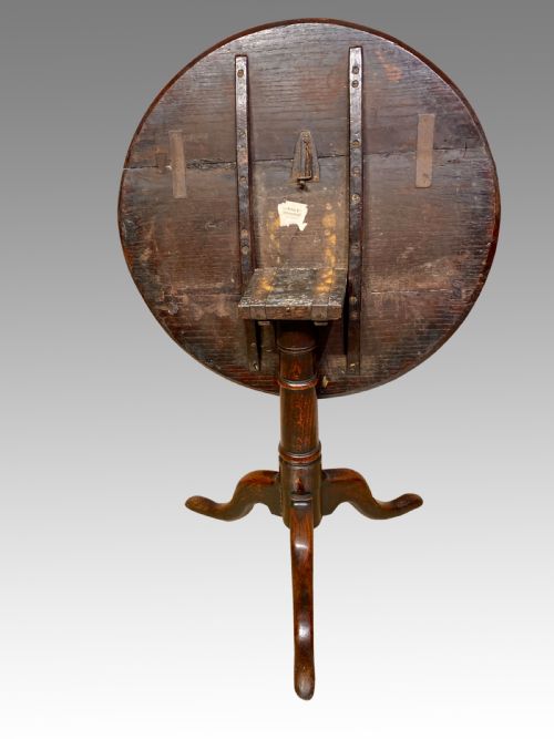 GEORGIAN WELSH OAK TRIPOD TABLE - ADDITIONAL PHOTO 1