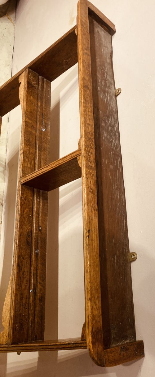 SMALL WELSH OAK HANGING SHELVES - ADDITIONAL PHOTO 7