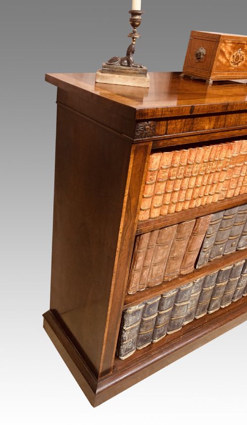 REGENCY ROSEWOOD OPEN BOOKCASE - ADDITIONAL PHOTO 3