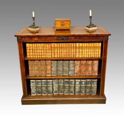 REGENCY ROSEWOOD OPEN BOOKCASE - ADDITIONAL PHOTO 9