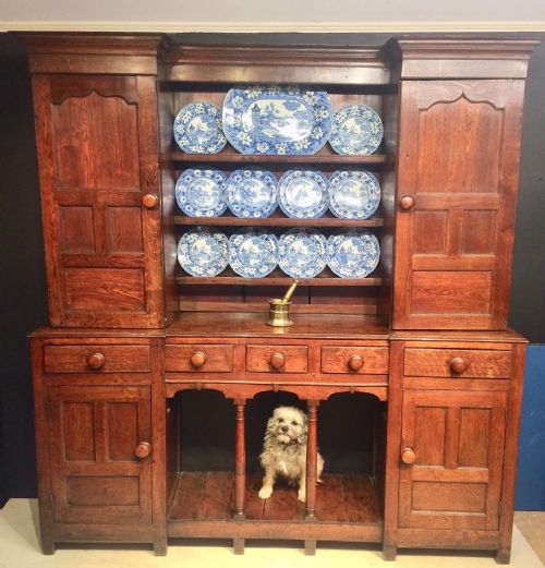 GEORGIAN WELSH OAK KITCHEN DRESSER - ADDITIONAL PHOTO 6