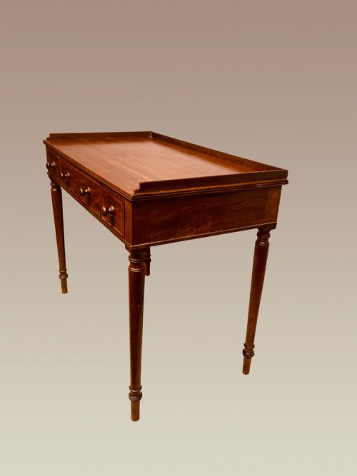 GEORGIAN MAHOGANY WRITING TABLE - ADDITIONAL PHOTO 2