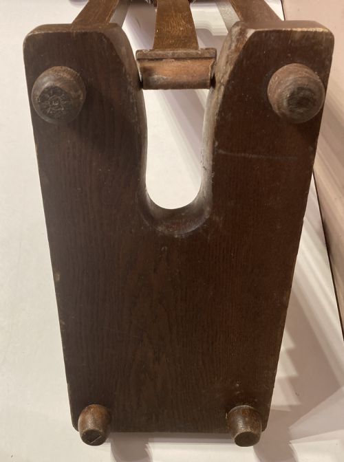 ANTIQUE TOM HILL OAK BOOT JACK - ADDITIONAL PHOTO 5