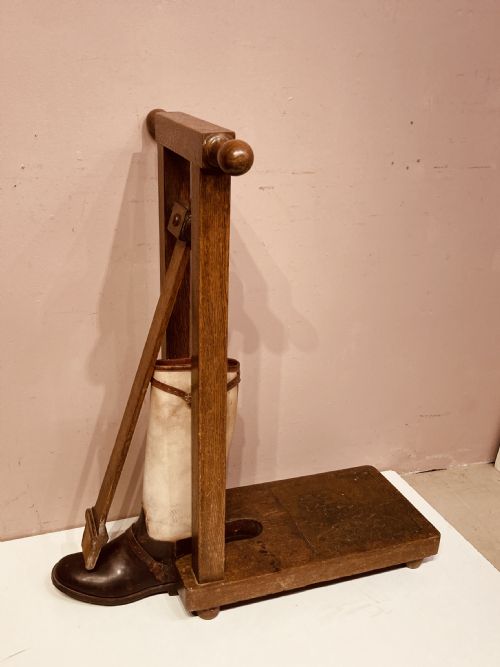 ANTIQUE TOM HILL OAK BOOT JACK - ADDITIONAL PHOTO 6