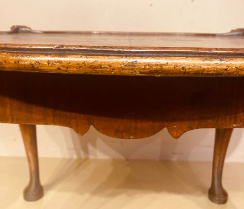 ANTIQUE BURR WALNUT OVAL COFFEE TABLE - ADDITIONAL PHOTO 1