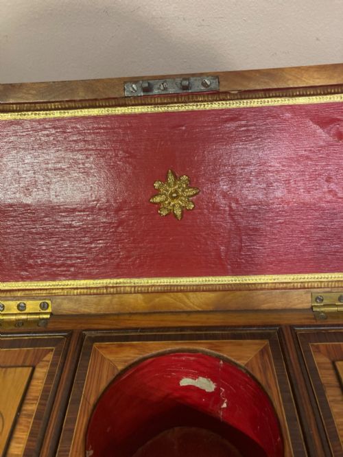 REGENCY INLAID MAHOGANY TEA CADDY - ADDITIONAL PHOTO 5
